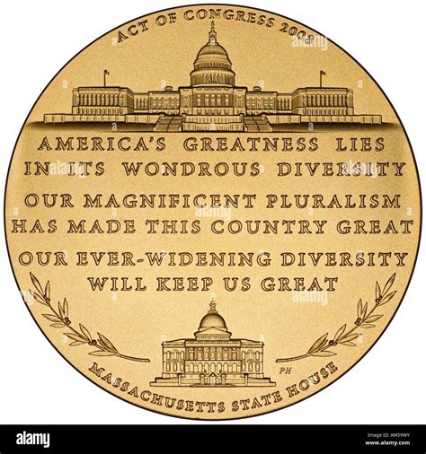 Congressional Gold Medal Edward William Brooke (reverse Stock Photo - Alamy