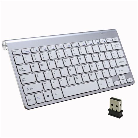 Wireless keyboard 2.4G USB Wireless Mouse Kit Mini PC Keyboards Rubber ...