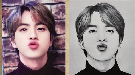 How to draw Jin BTS - Step by Step | Drawing Tutorial for Beginners | YouCanDraw - YouTube