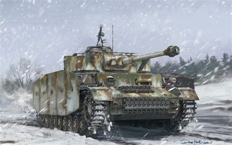 Download Tank Winter Military Panzer IV HD Wallpaper