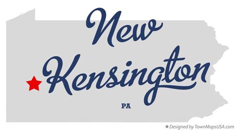 Map of New Kensington, PA, Pennsylvania