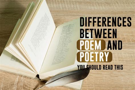 Differences Between Poem And Poetry: You Should Read This