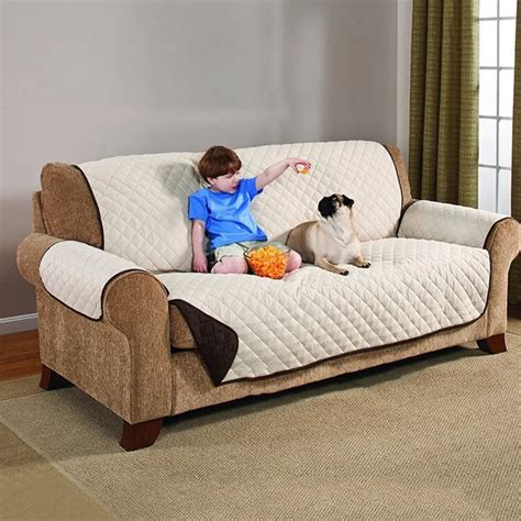 Two Seater Sofa Mat Waterproof Sofa Slipcover Washable Pet Dog Couch ...