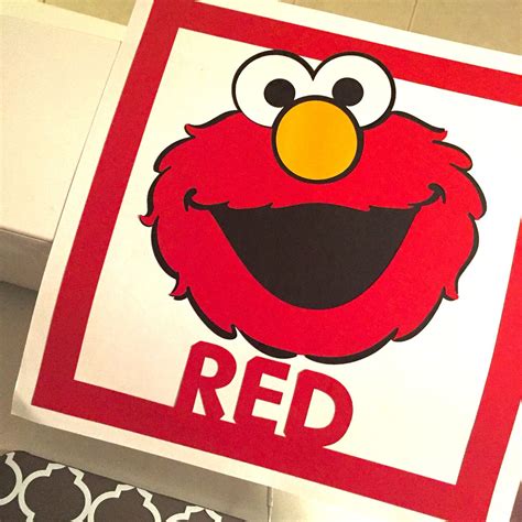 Teaching colors Red ... Elmo from Sesame Street is red for the ...