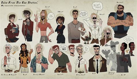 Tales From The Gas Station: (Mostly) Everyone by bumbleboo12 on DeviantArt