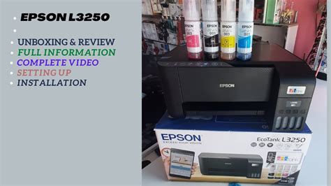 Epson L3250 Unboxing, review & First Time installation. Best Economical ...