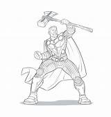 Thor Fighting coloring Page  Download Print Or Color Online For Free sketch template