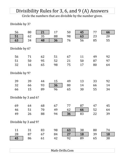 Divisible By 2 5 10 Worksheets