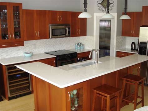 White Quartzite Countertops New Countertop Trends Pertaining To Cherry ...