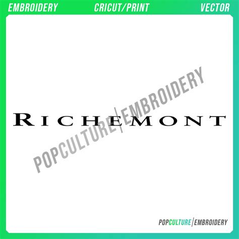 Richemont Logo - Official Logo for Embroidery & Vector • Pop Culture ...