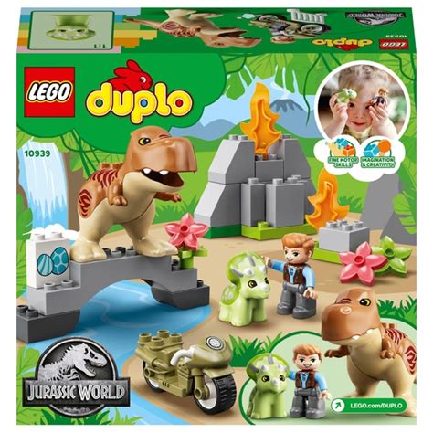 LEGO 10939 DUPLO Jurassic World T. rex and Triceratops Dinosaur Toy ...