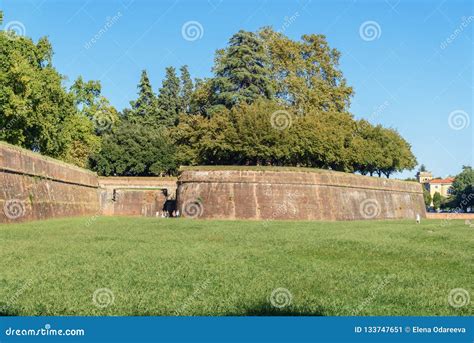 View of City Wall in Lucca. Italy Stock Image - Image of outdoor, medieval: 133747651