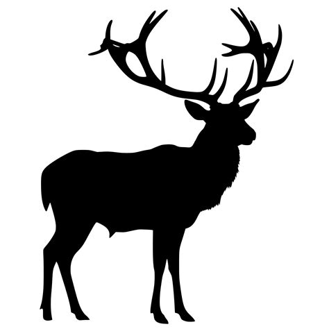 Elk Silhouette SVG File for Cricut, Silhouette, Laser Machines