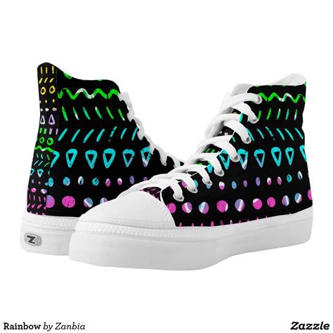 Rainbow High-Top Sneakers | Zazzle.com | High top sneakers, High tops, Sneakers