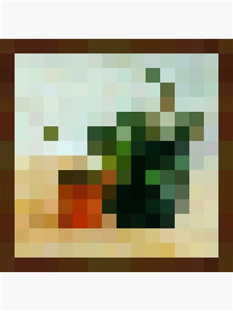 "Plant - Minecraft Painting" Sticker by Hot-Bean | Redbubble Minecraft ...