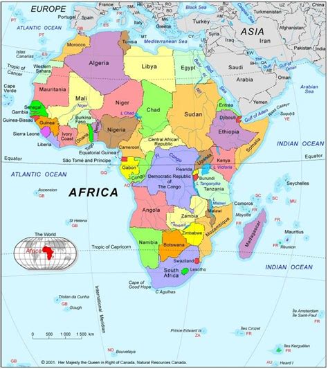 Free Printable Maps: Printable Africa Map