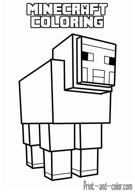 Minecraft coloring pages | Print and Color.com