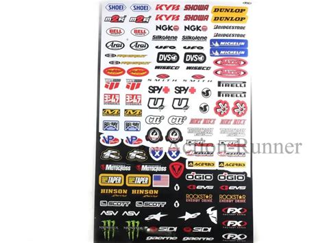 Decal Sticker Motorcycle Brand Logo Racing Bik for Waterproof Vinyl ...