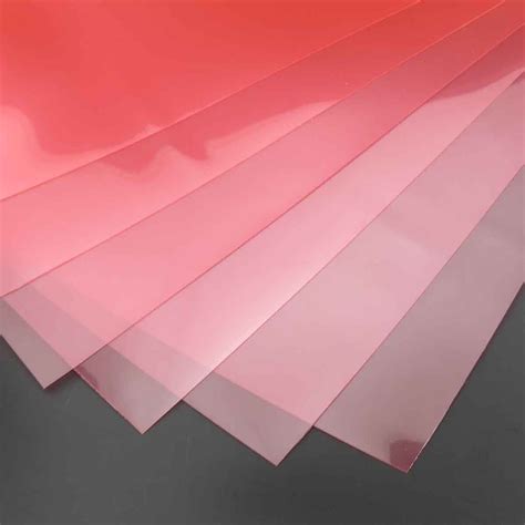 PP transparent plastic film material DIY handmade paper thin plastic sheet plastic translucent ...