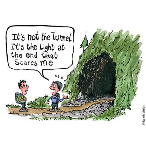 Di00084 light at the end of tunnel – Frits Ahlefeldt: Drawn journalism & hiking