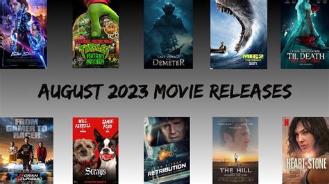 AUGUST 2023 MOVIE RELEASES - YouTube