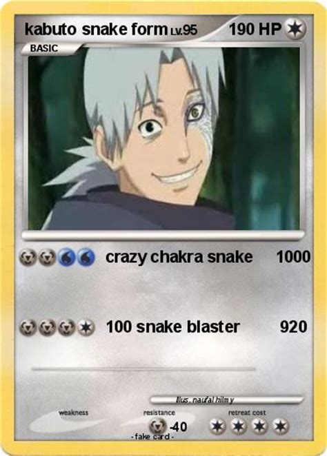 Pokémon kabuto snake form - crazy chakra snake 1000 - My Pokemon Card