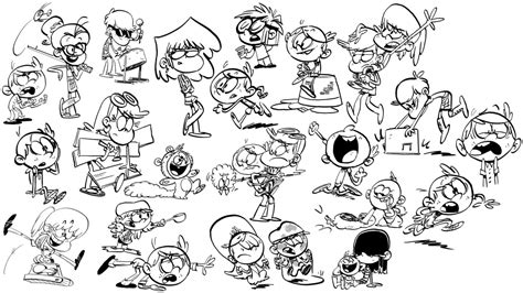 The loud house coloring pages to download and print for free