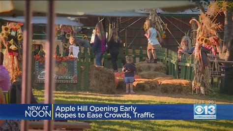 Apple Hill Opening Early, Hopes To Ease Crowds, Traffic - YouTube