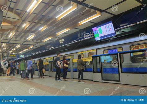 Taipei Subway Underground Metro Station Taiwan Editorial Stock Photo ...