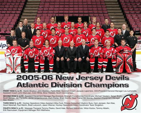 The 2005-2006 New Jersey Devils, Atlantic Division Champions. | New jersey devils, Patrik elias ...