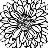 Giant Flower Coloring Page · Creative Fabrica sketch template