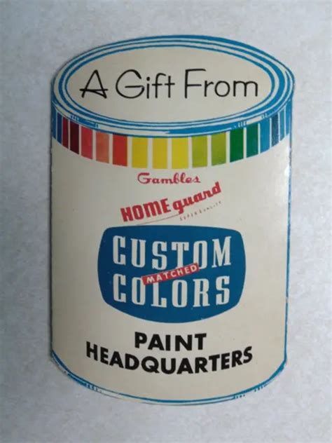 C1940 ADVERTISING SEW Kit Gambles Paint department can shaped hardware store $5.99 - PicClick