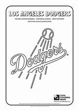 Cool Coloring Pages Los Angeles Dodgers  MLB Teams Logos coloring sketch template