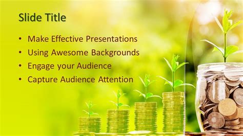 Free Savings Growth PowerPoint Template - Free PowerPoint Templates