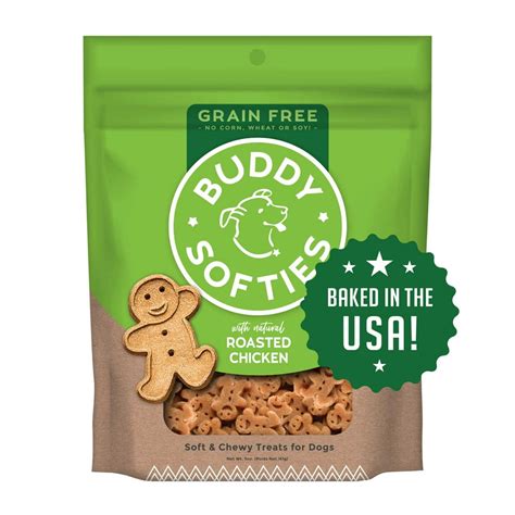 Buddy Biscuits Grain-Free Soft & Chewy Dog Treats with Roasted Chicken ...