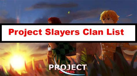 Project Slayers Clans tier list (January 2024) All Clans Stat Buffs ...