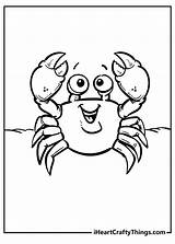 Cute Crab Coloring Pages sketch template