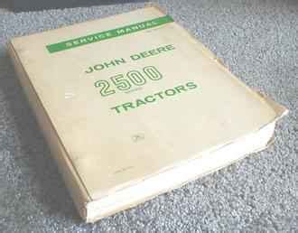 Used Farm Tractors for Sale: John Deere 2510 Service Manual (2004-03-11) - Yesterday's Tractors