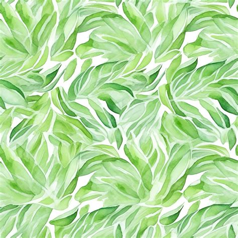 Premium AI Image | green leaves pattern