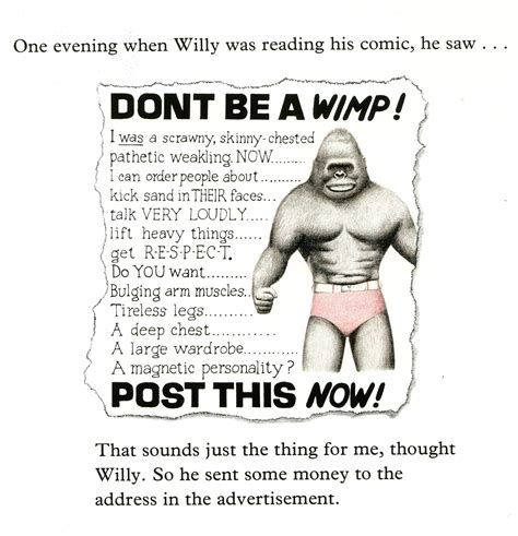 Inspiration for Willy the Wimp — Anthony Browne Books