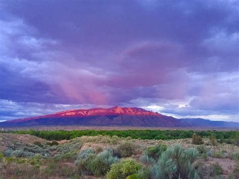 Sandia Mountain Sunset in Rio Rancho, NM. Taken by Rose Silva-Smith with her iphone 6s ...