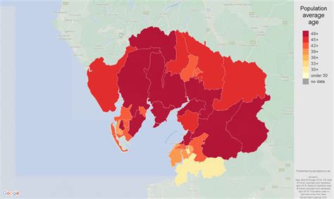 Lancaster population stats in maps and graphs.