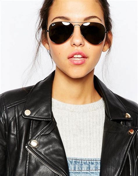 black aviator sunnies | Sunglasses women, Rayban sunglasses aviators, Aviators women