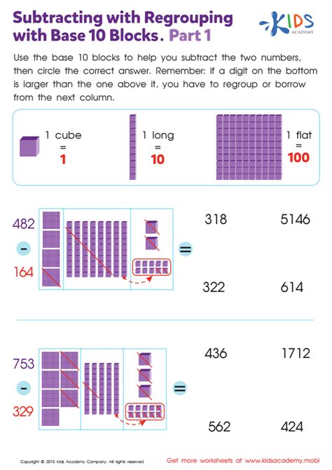 Base Ten Blocks Worksheets - prntbl.concejomunicipaldechinu.gov.co