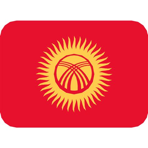 Flag For Flag Kyrgyzstan Vector SVG Icon - SVG Repo