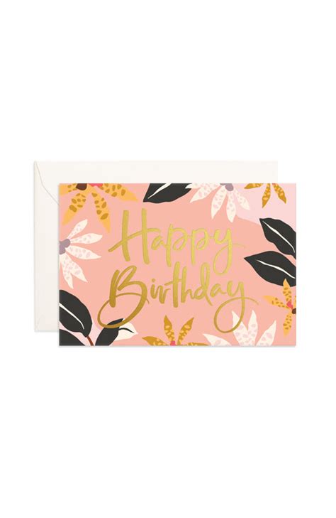 Happy Birthday Orchids Mini Card – Core Lifestyle Store