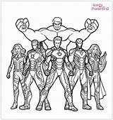 Marvel Avengers Infinity War Coloring Pages Characters sketch template