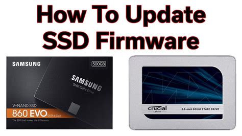 SSD Firmware Update & Toolbox Install - Samsung 860 EVO & Crucial MX500 - YouTube