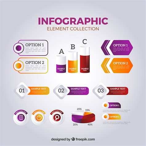 Free Download: Realistic Infographic Elements - Vectorgraphit