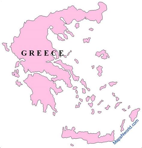 greece outline map